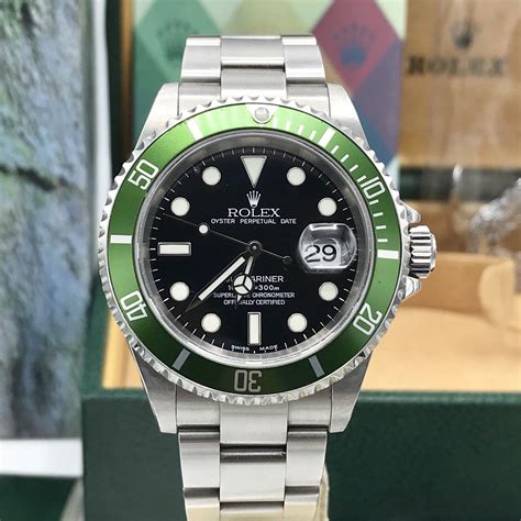 rolex submariner fat four|rolex submariner kermit flat bezel.